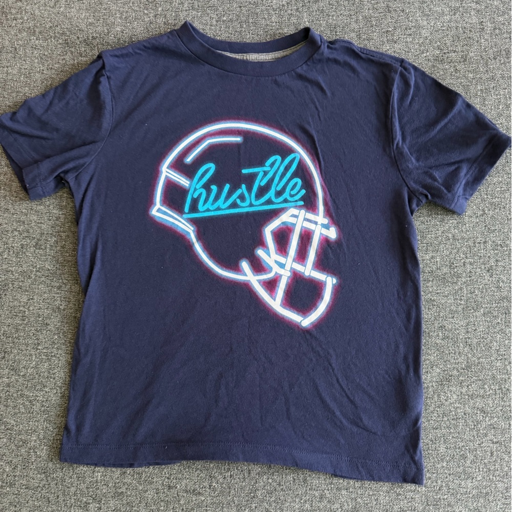 Old Navy Dark Blue Tee with Bright Graphic